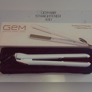 GEM 1” HAIR STRAIGHTENER